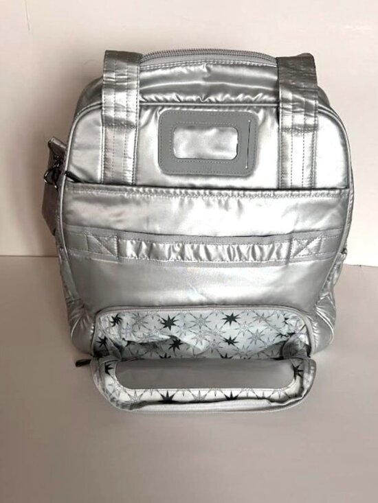 Lug Puddle Jumper LE Convertible Tote Bag Metallic Silver main image 13
